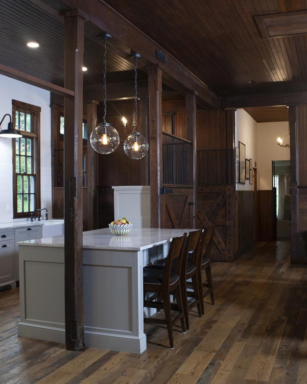 house tour kitchen bar dark woodwork